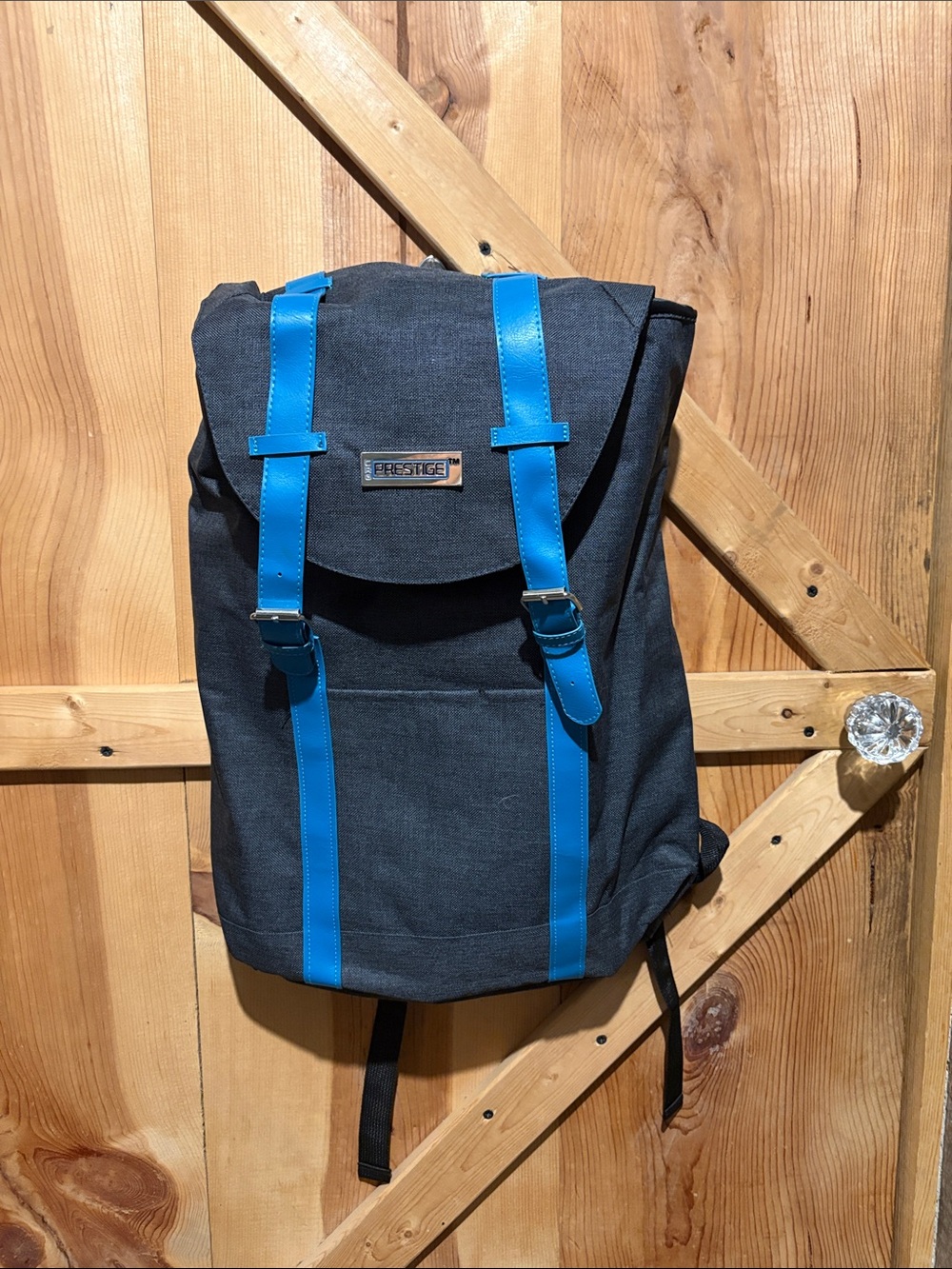 CRG Prestige Black Backpack with Teal Straps